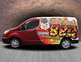Smoky Martins BBQ – Vehicle Wrap (side view)
