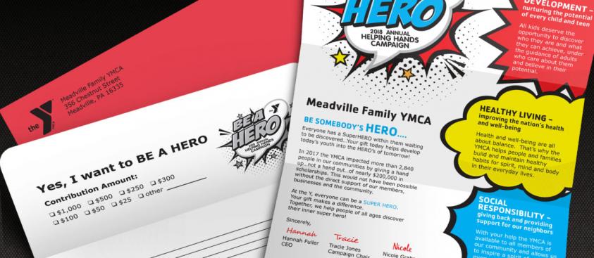 YMCA – be a hero campaign – letter