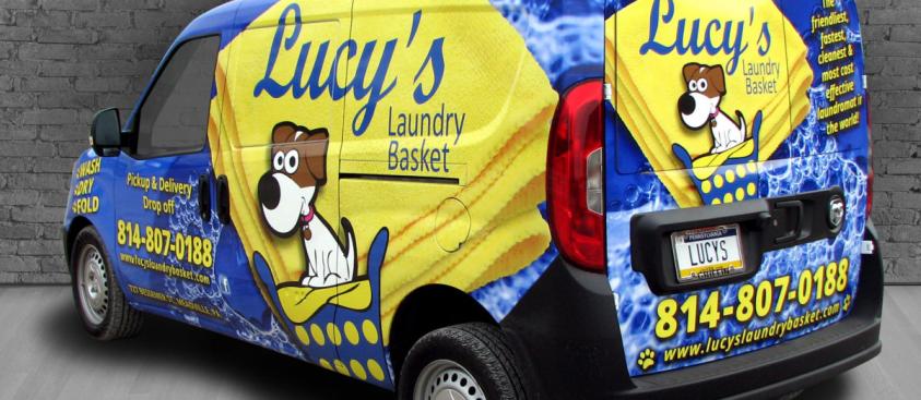 Lucy’s Laundry – Vehicle Wrap – Back