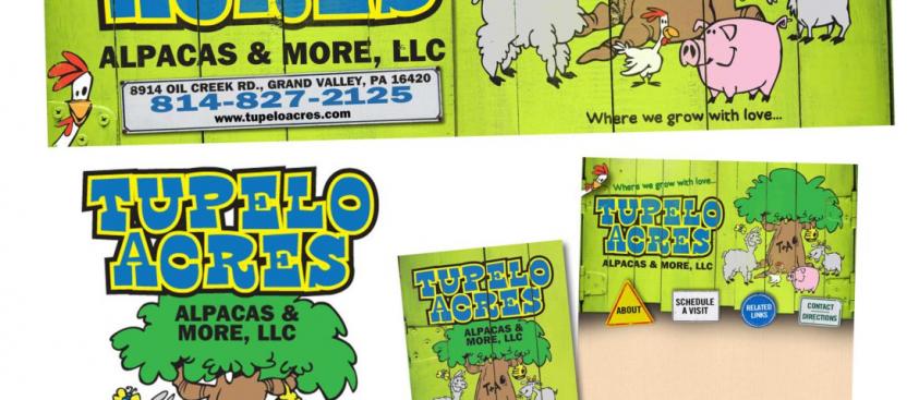 Tupelo Acres – Business Card/Sign/Logo/Web