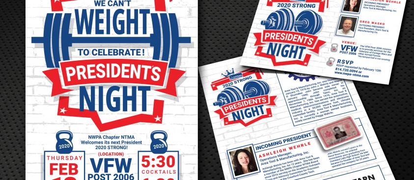 NTMA – 2020 Presidents Night invite/postcard