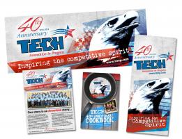 Tech Molding – 40th Anniversary – Banners/Cookbook/Ads/