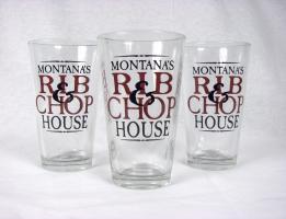 Montana’s Rib & Chop House Promotional Glasses