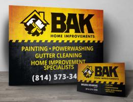 BAK Home Improvements – Sign / Business Card