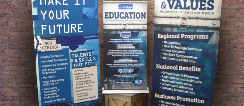 NTMA – Standing/Table Banners