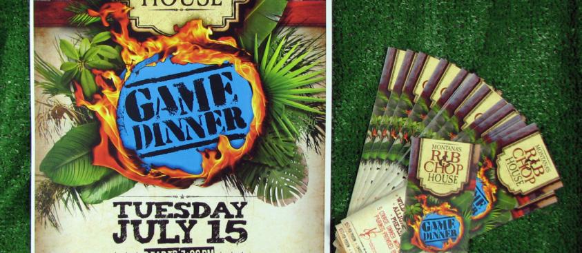 Montana’s Rib & Chop House Game Dinner Promotion