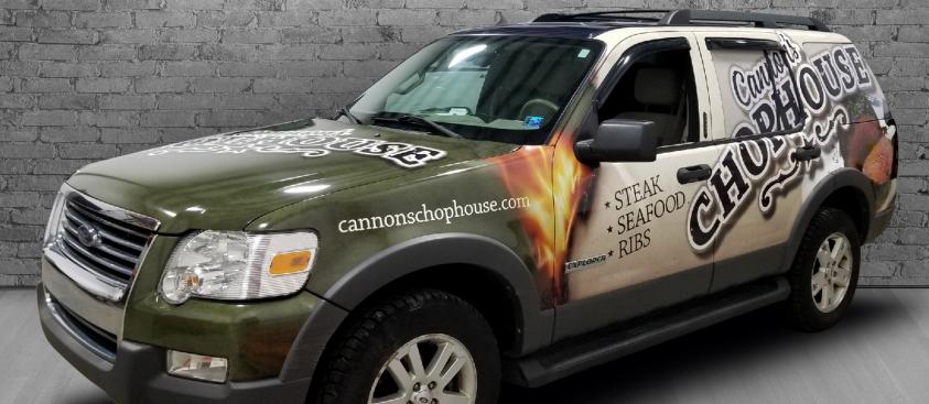 Cannon’s Chophouse – Vehicle Wrap 1
