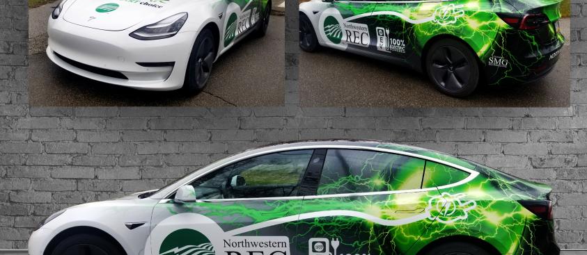 Northwestern REC – vehicle wrap