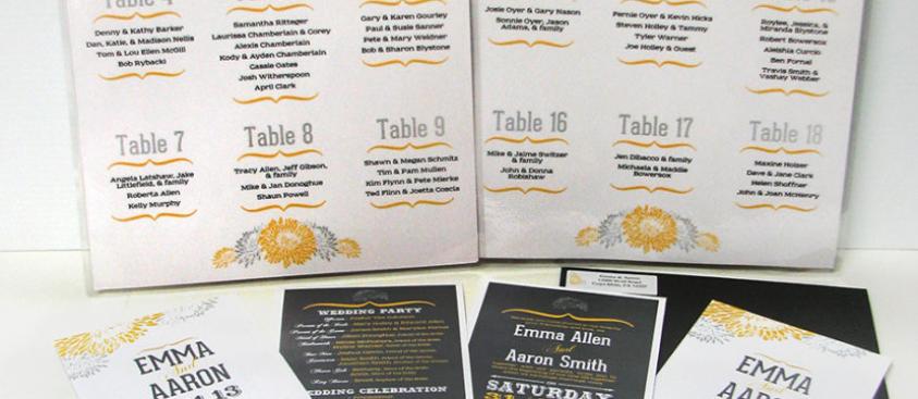 Emma & Aaron Wedding Invitations