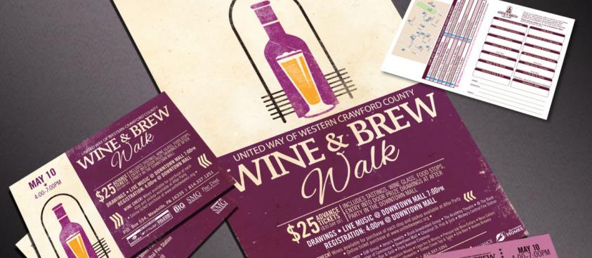 United Way – Wine & Brew Walk Event Materials