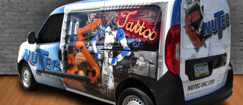 Nutec – Vehicle Wrap (side/back view)