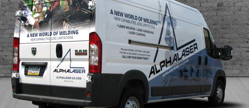 ALPHALASER – Vehicle Wrap 1