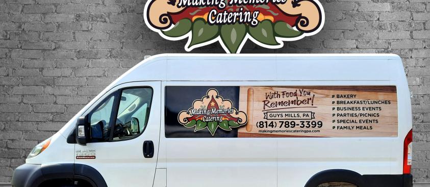 Making Memories Catering – vehicle wrap