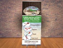 Frost Ridge Maple Farms Retractable Standing Banner