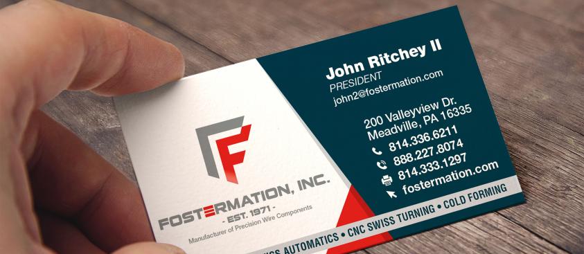 Fostermation – Business Card Design