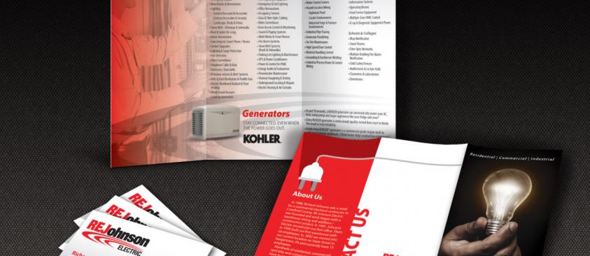 RE Johnson – Trifold Brochure/Business Cards