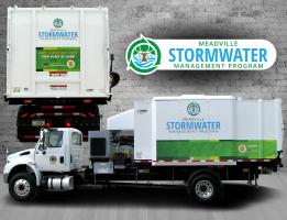 City of Meadville – Stormwater Large Leaf Vacuum Truck vehicle wrap