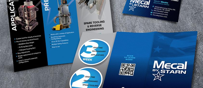 Mecal by Starn – brochure and business card design
