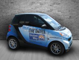 United Way Smart Car Vehicle Wrap