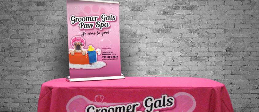Groomer Gals – Table Stand/Throw