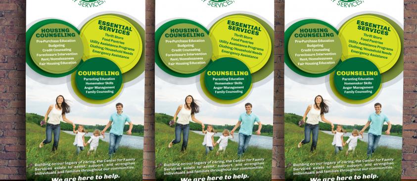 Center for Family Services – Standing Banner