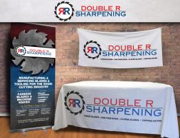 Double R Sharpening – table throw/banners
