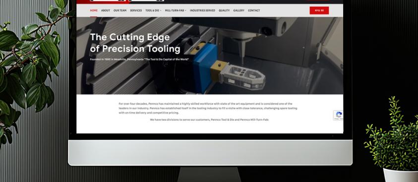 Pennco Tool & Die & Mill-Turn-Fab – website design