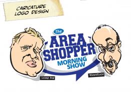 Area Shopper – Morning Show Caricature Logo