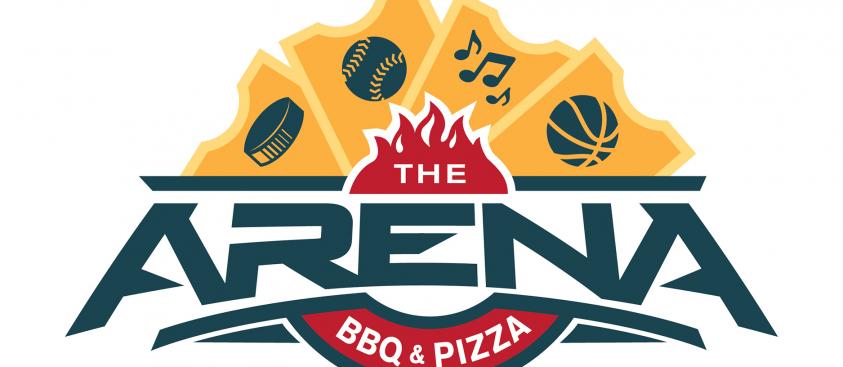 The Arena BBQ & Pizza – logo design