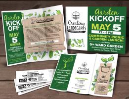 Creating Landscapes – Event Brochure / Yard Sign / Raffle Ticket