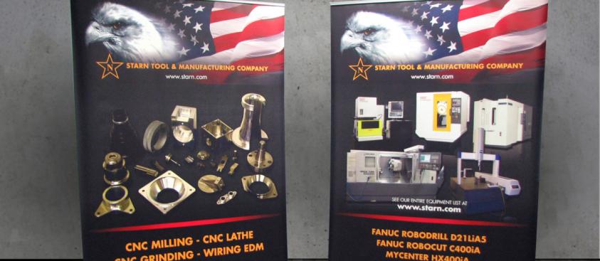 Starn Tool & Mfg. Retractable Banner Stands