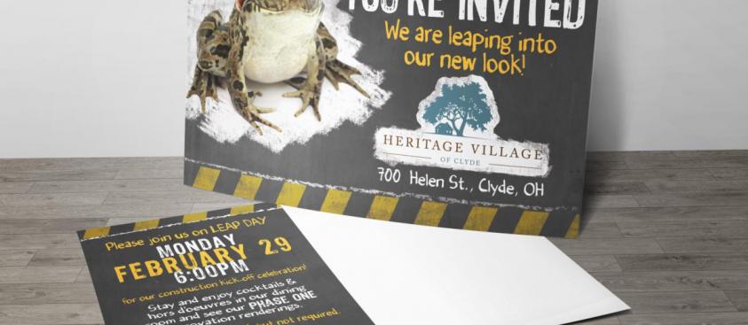 Heritage Village Invitation Postcard