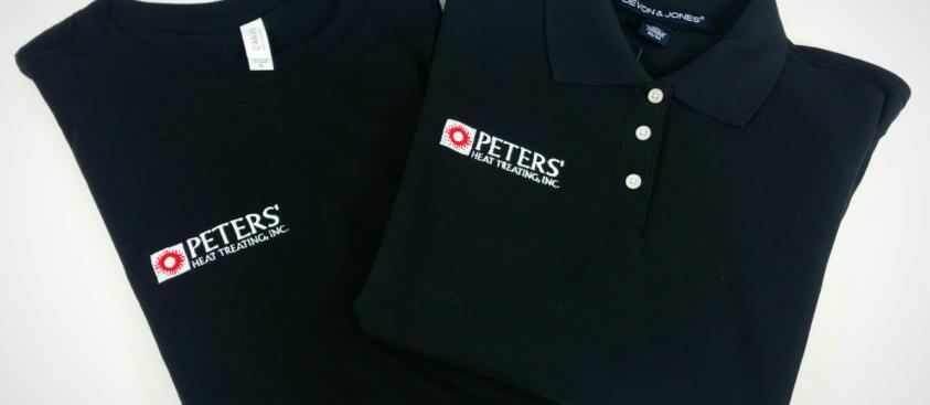Peters’ Heat Treating Embroidered Shirts