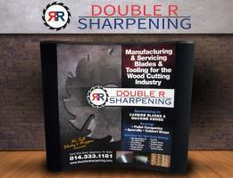 Double R Sharpening Standing Display