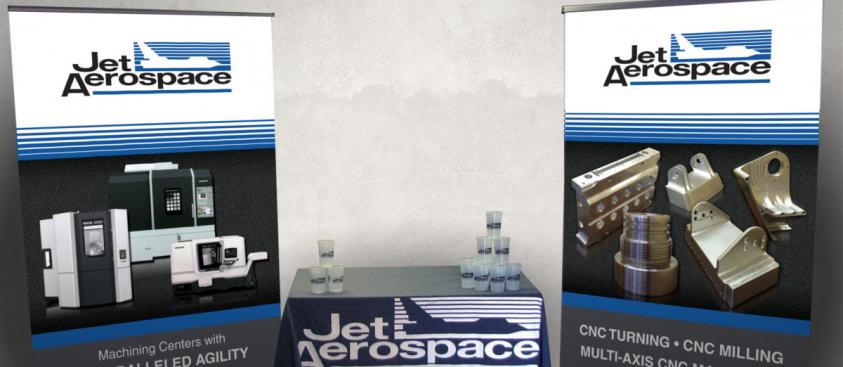 Jet Aerospace – Banner/Table Throw/Cup Imprint